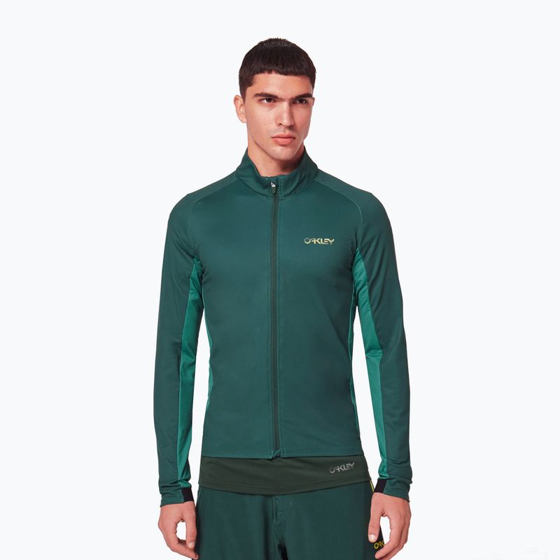Férfi kerékpáros mez Oakley Elements Thermal zöld FOA403117