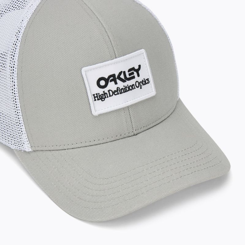 Férfi Oakley Oakley B1B Hdo Patch Trucker kőszürke baseballsapka 3