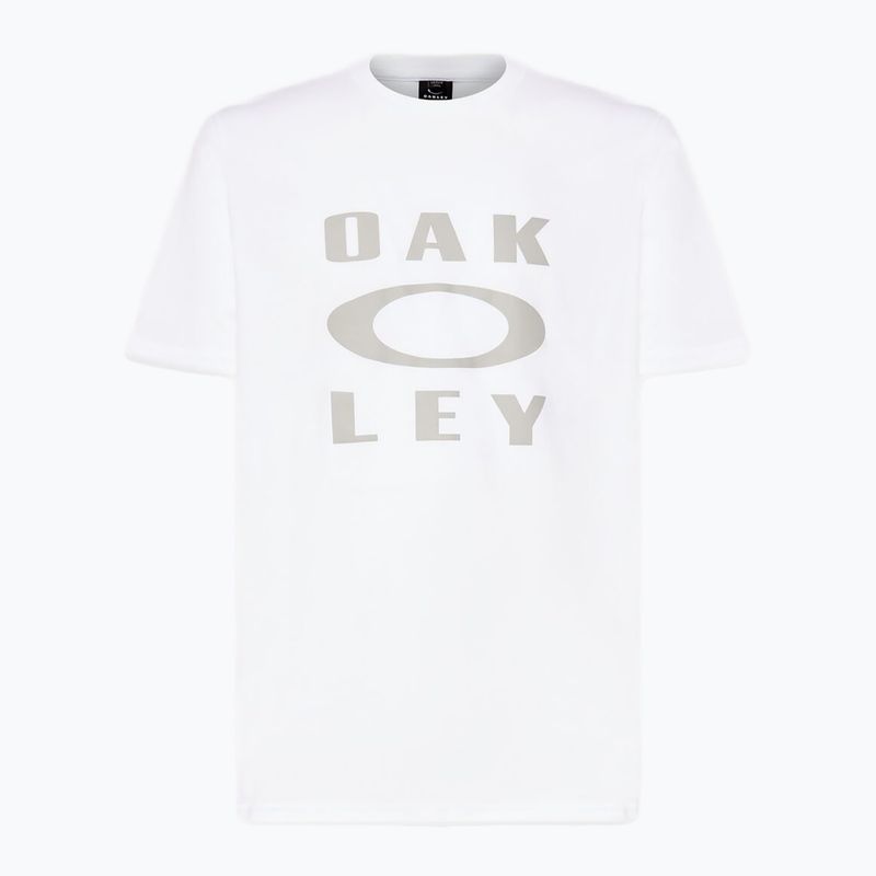 Férfi Oakley Bark Ellipse Tee fehér