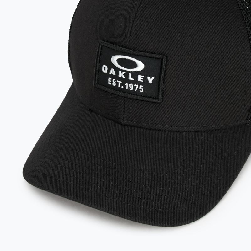 Férfi Oakley Patch Trucker blackout baseball sapka 3
