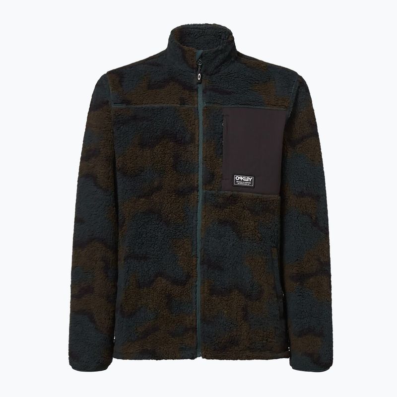 Oakley Mountain Fire Sherpa férfi snowboard pulóver zöld FOA403426 10