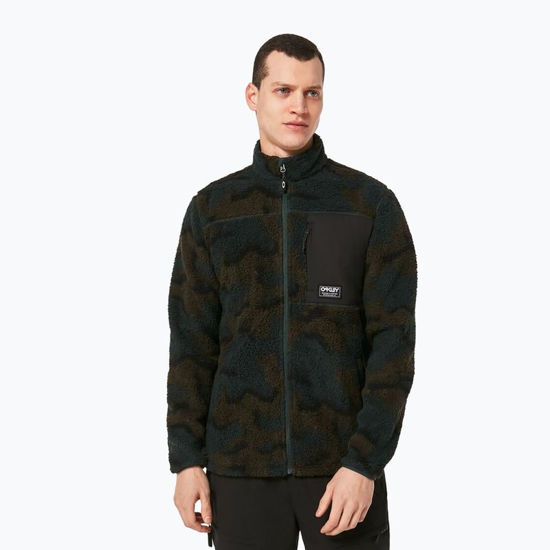 Oakley Mountain Fire Sherpa férfi snowboard pulóver zöld FOA403426