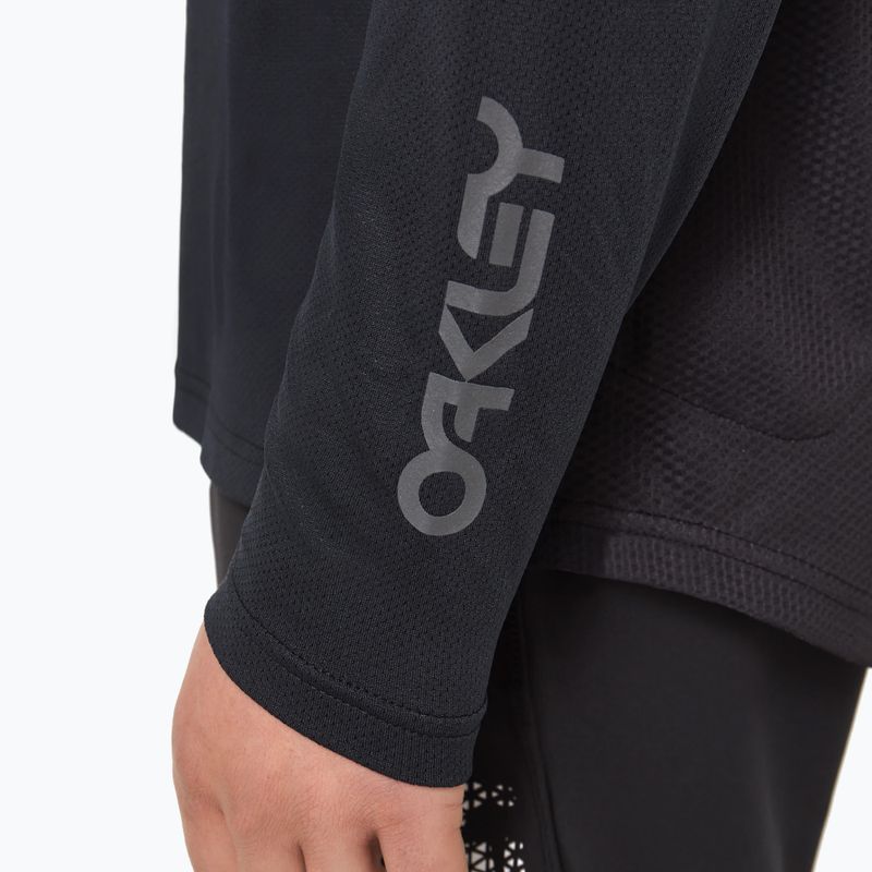 Oakley Factory Pilot Mtb LS II férfi kerékpáros trikó fekete/szürke FOA404497 3