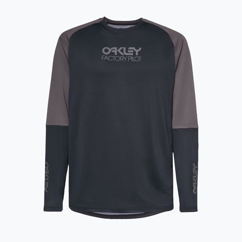 Oakley Factory Pilot Mtb LS II férfi kerékpáros trikó fekete/szürke FOA404497 5