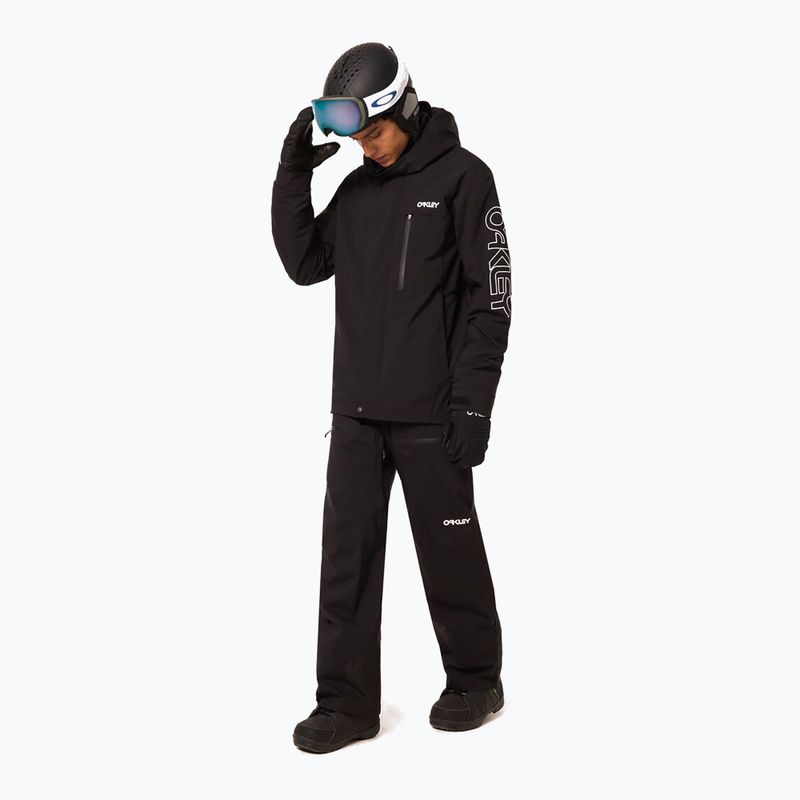 Férfi snowboarddzseki Oakley TNP TBT Insulated black/white logo 3