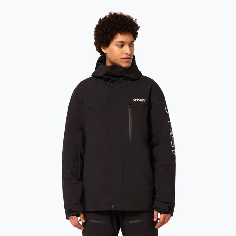 Férfi snowboarddzseki Oakley TNP TBT Insulated black/white logo 4