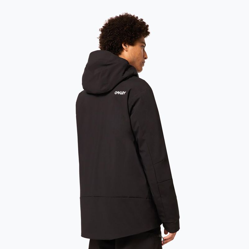 Férfi snowboarddzseki Oakley TNP TBT Insulated black/white logo 6