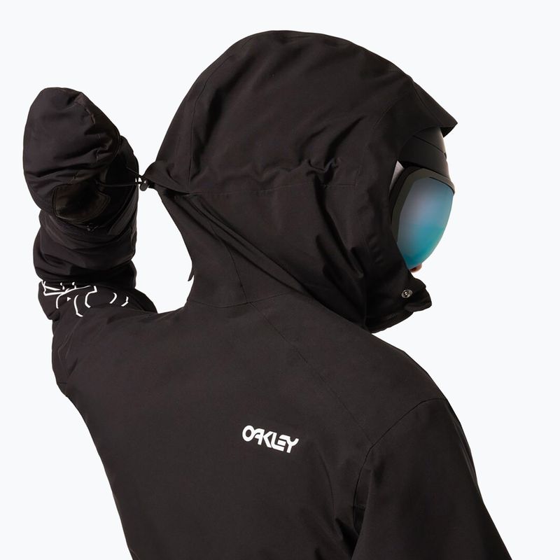 Férfi snowboarddzseki Oakley TNP TBT Insulated black/white logo 13