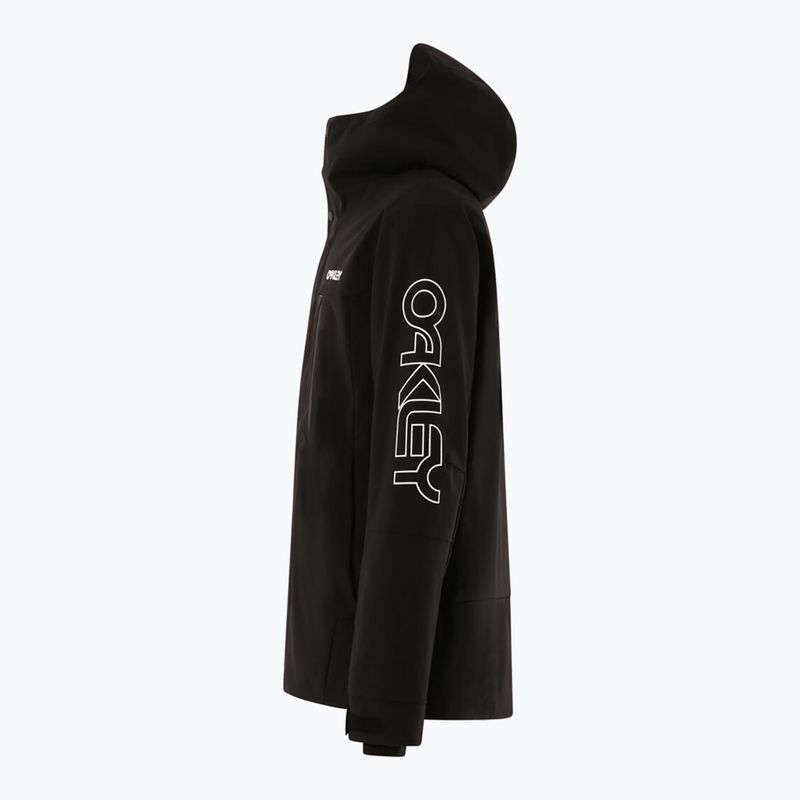 Férfi snowboarddzseki Oakley TNP TBT Insulated black/white logo 17