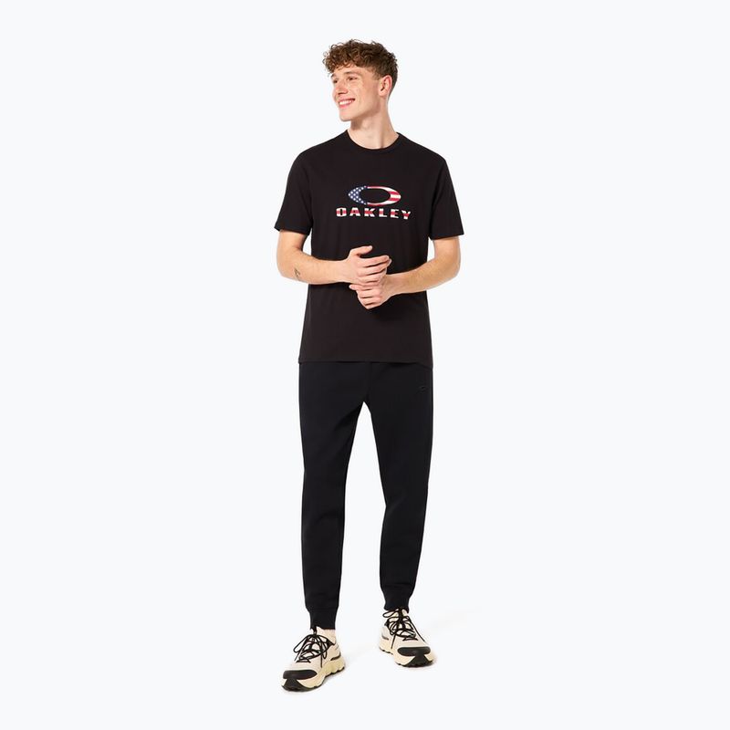 Férfi Oakley O Bark 2.0 t-shirt fekete/amerikai zászló 2