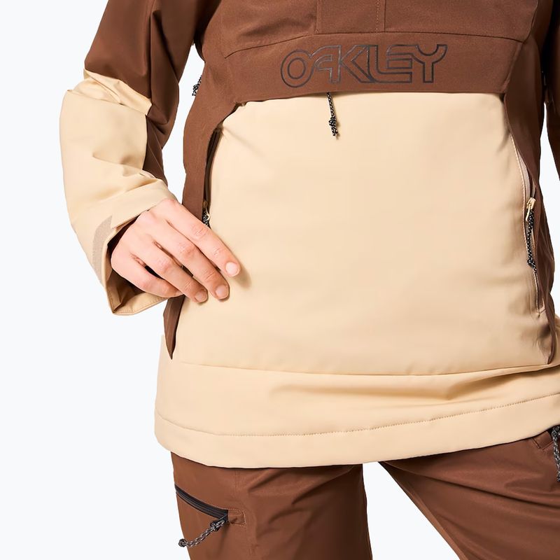 Női Oakley WMNS TNP TNP TBT Isulated Anorak hummus/carafe snowboard kabát 8