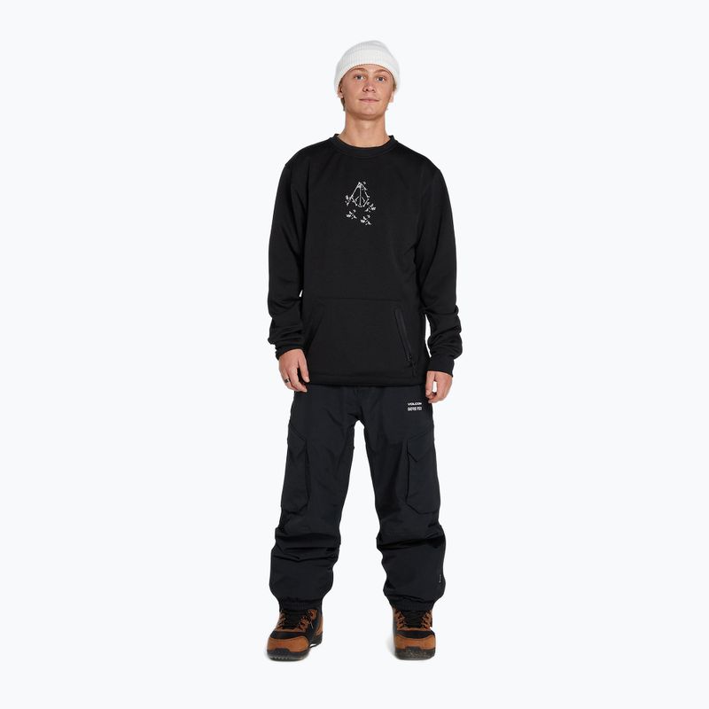 Volcom Let It Storm Crew férfi snowboard pulóver fekete G4652201-ART