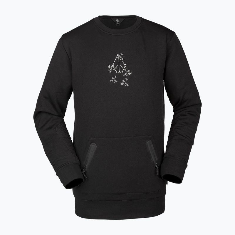 Volcom Let It Storm Crew férfi snowboard pulóver fekete G4652201-ART 3