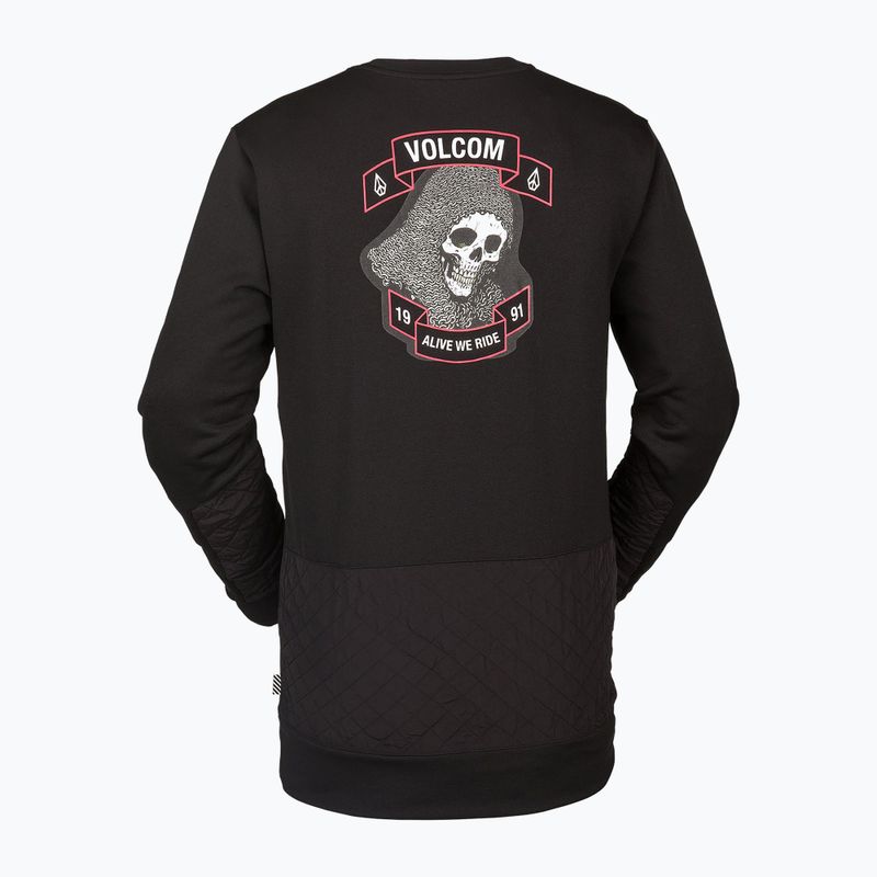 Volcom Let It Storm Crew férfi snowboard pulóver fekete G4652201-ART 4