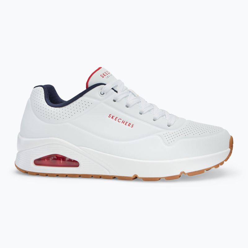 Férfi cipő SKECHERS Uno Stand On Air white/navy/red 2