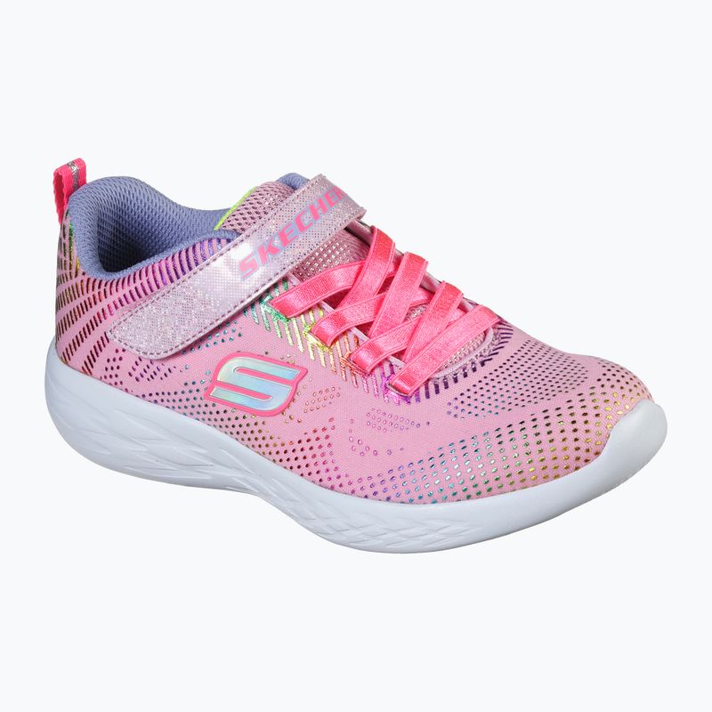 SKECHERS Go Run 600 Shimmer Speeder gyermek edzőcipő világos rózsaszín/multi 11