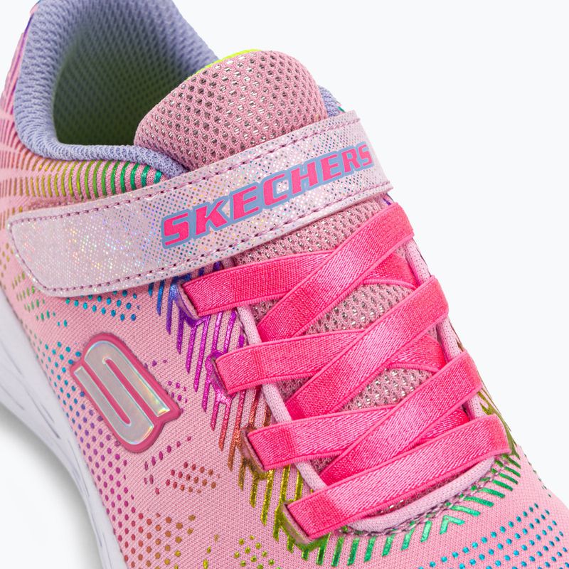 SKECHERS Go Run 600 Shimmer Speeder gyermek edzőcipő világos rózsaszín/multi 8