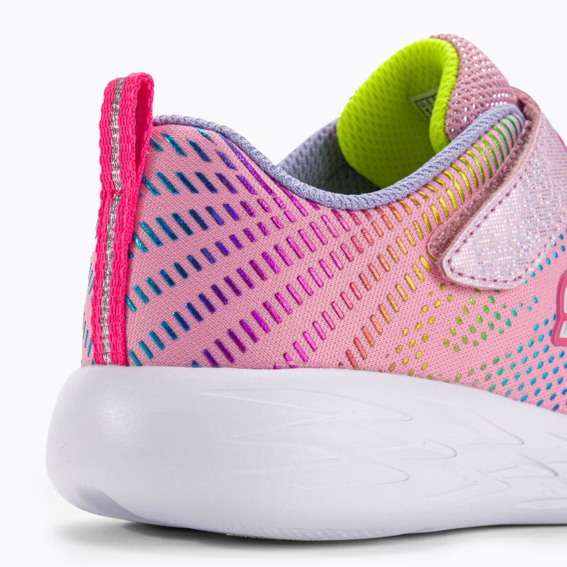 SKECHERS Go Run 600 Shimmer Speeder gyermek edzőcipő világos rózsaszín/multi 9