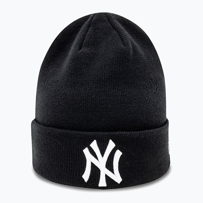 sapka New Era MLB Essential Cuff Beanie New York Yankees black
