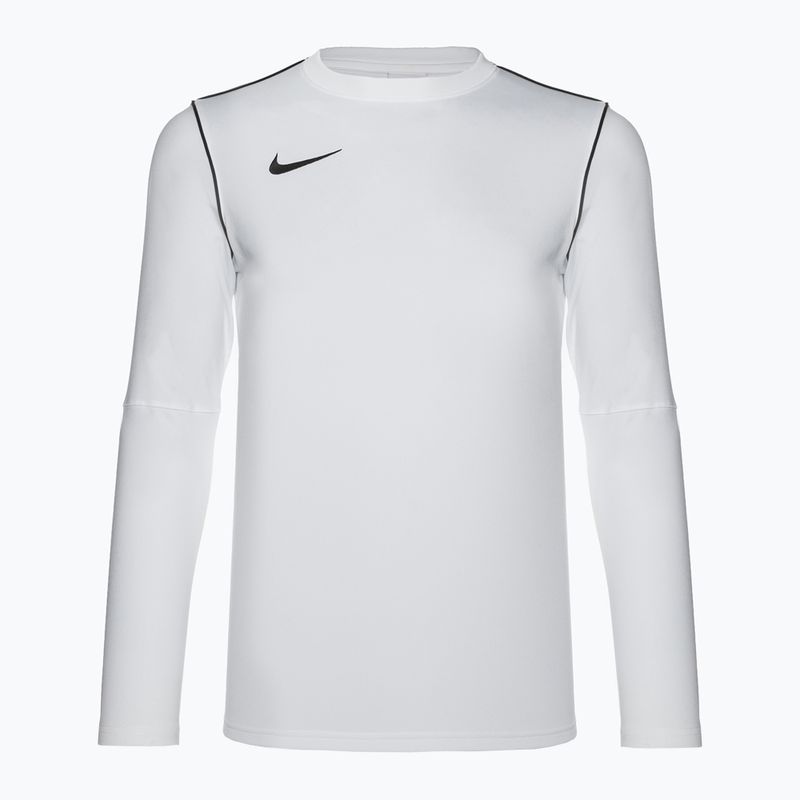 Férfi Nike Dri-FIT Park 20 Crew fehér/fekete/fekete hosszú ujjú labdarúgó cipő