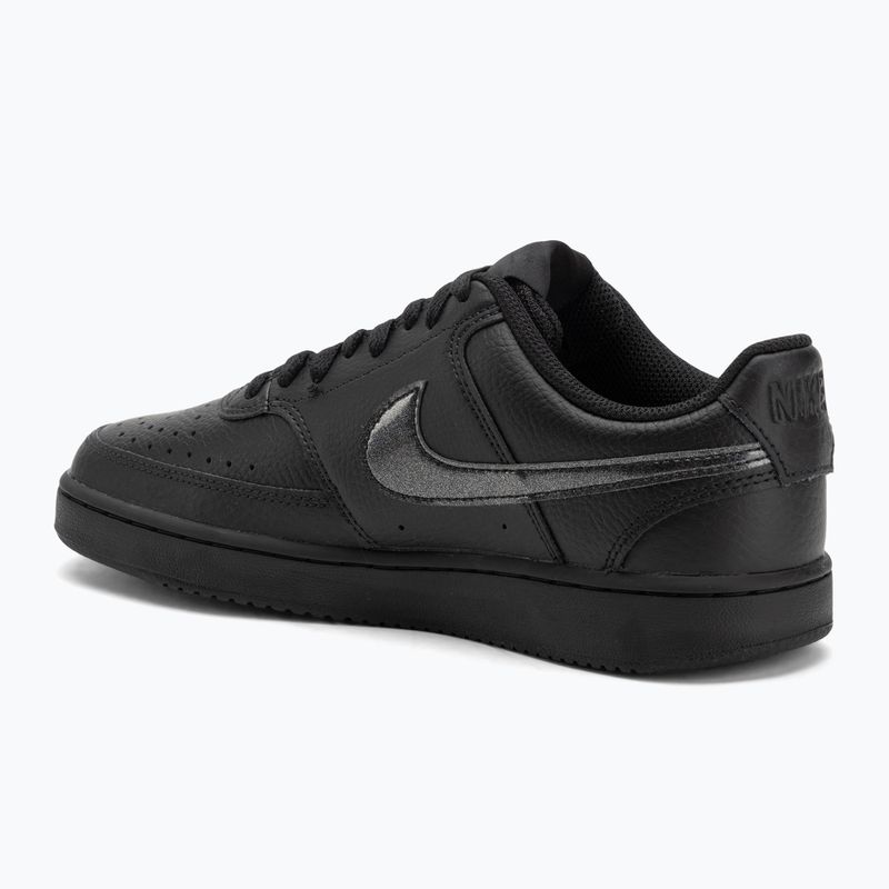 Nike Court Vision Low női cipő fekete/fekete 3