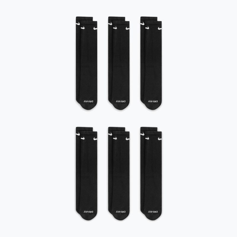 Férfi zokni Nike Everyday Plus Cushioned Crew 6 pairs black/white 3