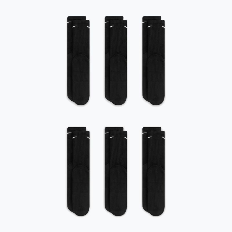 Férfi zokni Nike Everyday Plus Cushioned Crew 6 pairs black/white 4