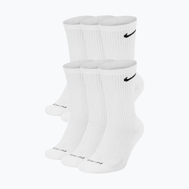 Férfi zoknik Nike Everyday Plus Cushioned Crew 6 pár white/black