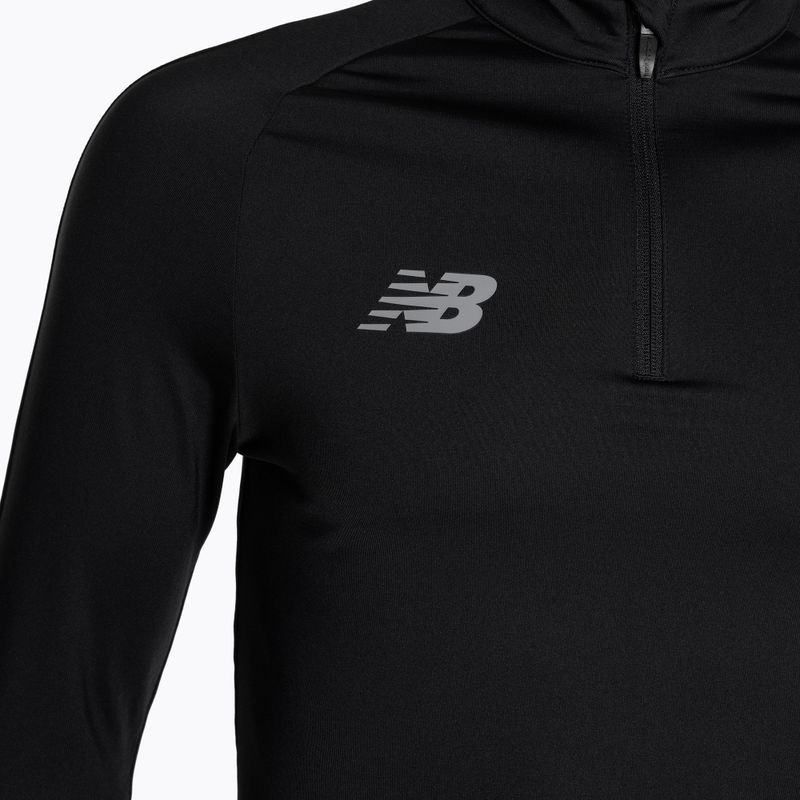 Férfi labdarúgó pulóver New Balance Training 1/4 Zip kötött fekete NBEMT9035 3