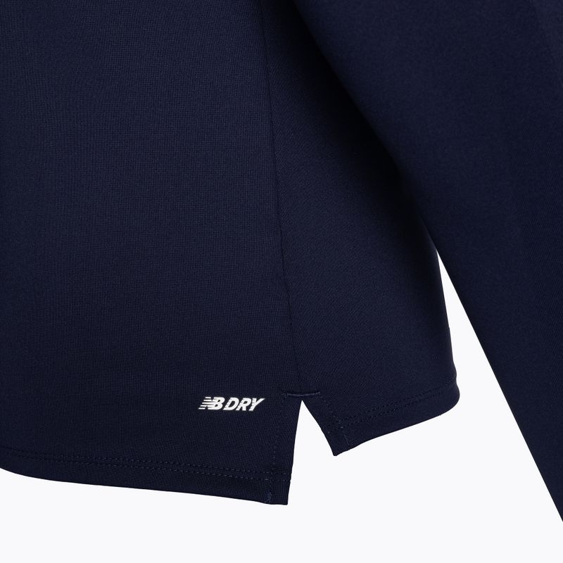 Férfi labdarúgó pulóver New Balance Training 1/4 Zip kötött tengerészkék NBEMT9035 4