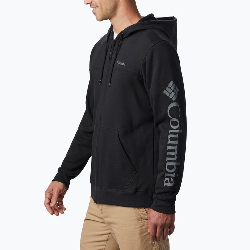 Férfi Columbia Logo Fleece Full Zip fleece pulóver fekete 1889164010 3