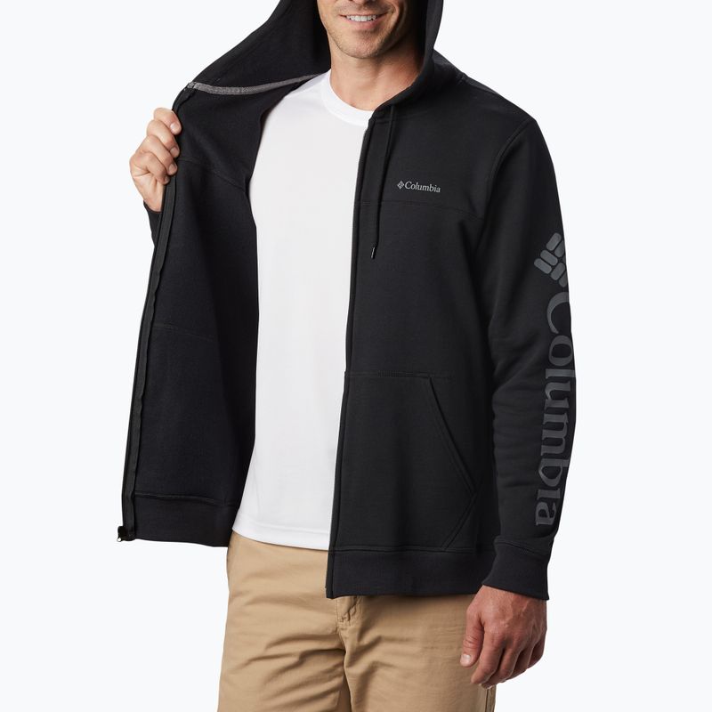 Férfi Columbia Logo Fleece Full Zip fleece pulóver fekete 1889164010 3