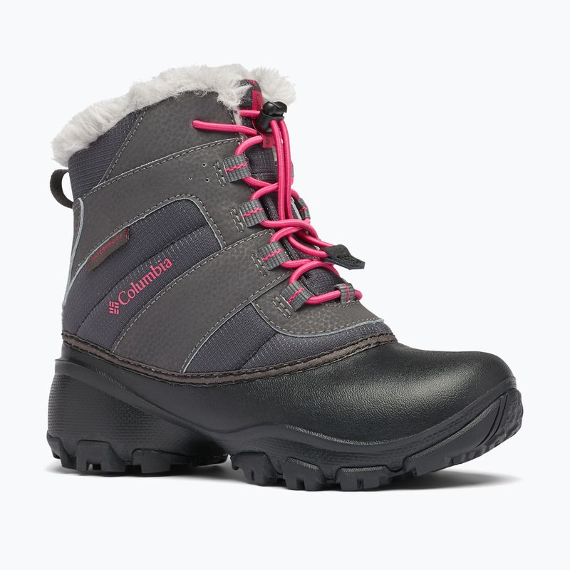 Columbia Rope Tow III WP Girl gyermek hócipő sötétszürke/hő rózsaszínű 11