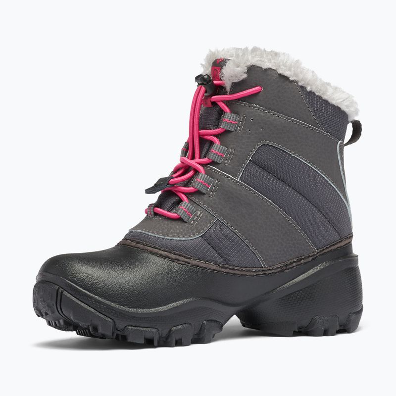 Columbia Rope Tow III WP Girl gyermek hócipő sötétszürke/hő rózsaszínű 13