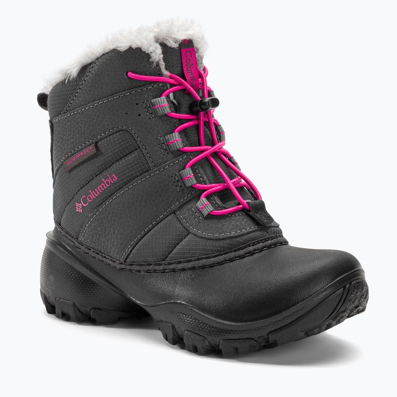 Columbia Rope Tow III WP Girl gyermek hócipő sötétszürke/hő rózsaszínű