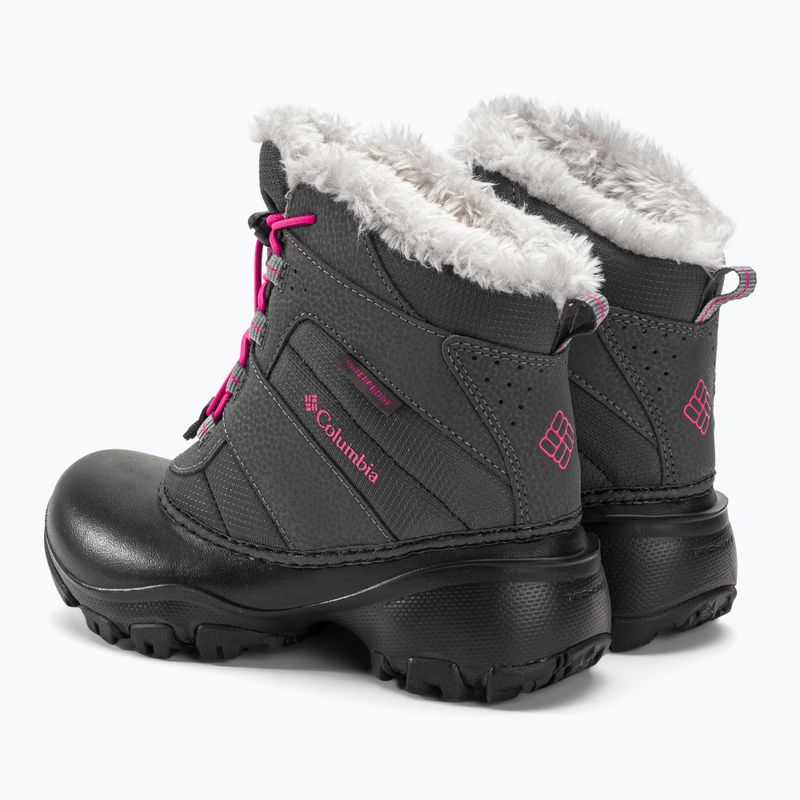 Columbia Rope Tow III WP Girl gyermek hócipő sötétszürke/hő rózsaszínű 3