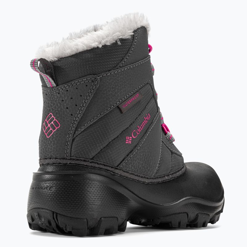 Columbia Rope Tow III WP Girl gyermek hócipő sötétszürke/hő rózsaszínű 9