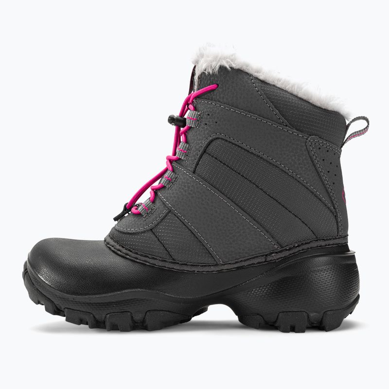 Columbia Rope Tow III WP Girl gyermek hócipő sötétszürke/hő rózsaszínű 10