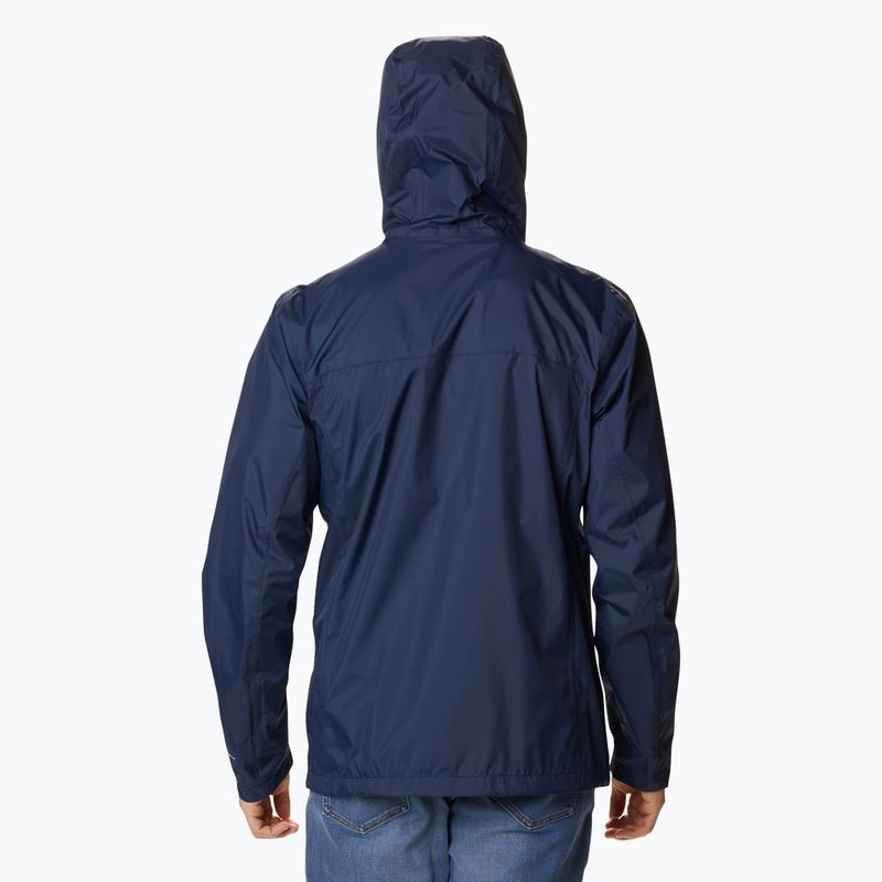 Férfi esőkabát Columbia Pouring Adventure collegiate navy 3