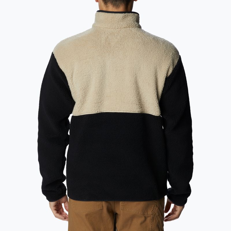 Columbia Rugged Ridge Sherpa 1/2 férfi fleece pulóver bézs és fekete 1952393 2