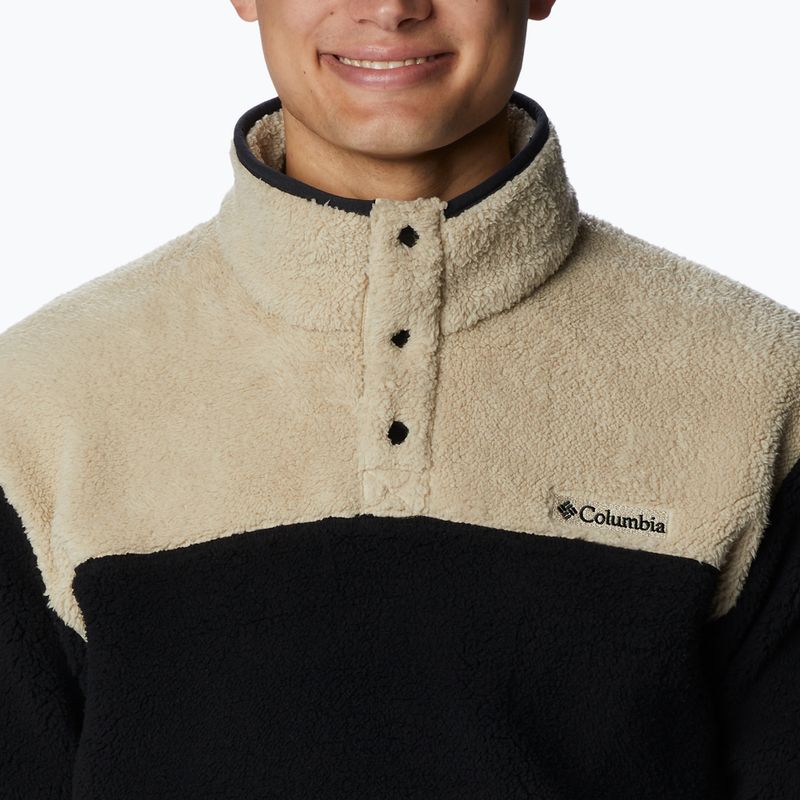 Columbia Rugged Ridge Sherpa 1/2 férfi fleece pulóver bézs és fekete 1952393 5