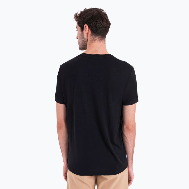 férfi trekking póló icebreaker Merino 150 Tech Lite III black 3