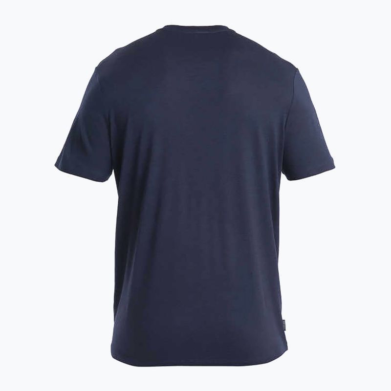 férfi trekking póló icebreaker Merino 150 Tech Lite III midnight navy 2