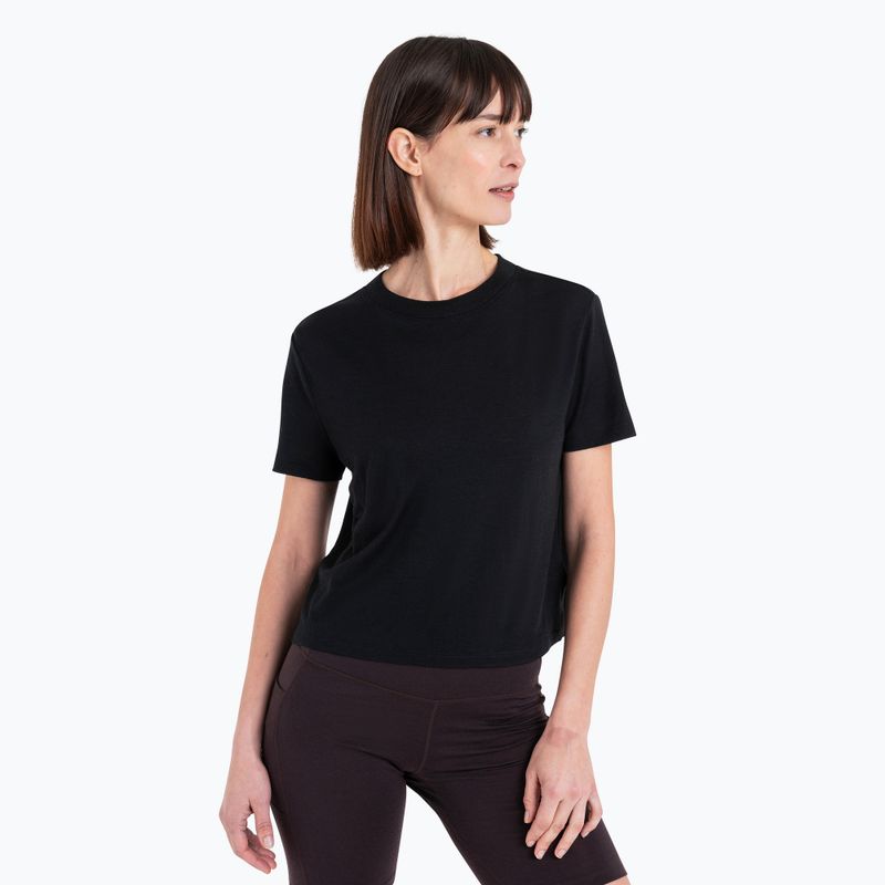 Női túrapóló icebreaker Merino 150 Tech Lite III SS Crop Tee black 4