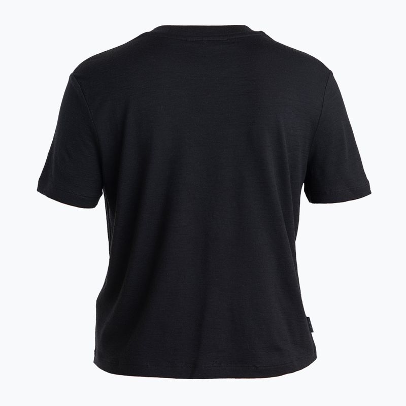 Női túrapóló icebreaker Merino 150 Tech Lite III SS Crop Tee black 7