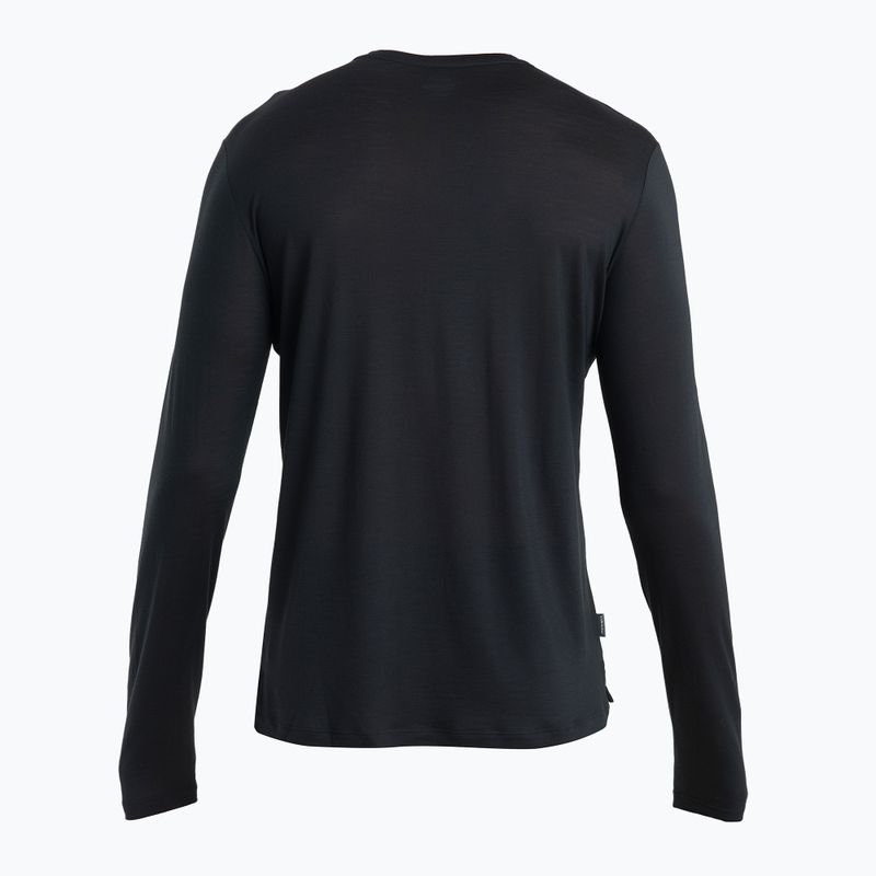 Férfi hosszú ujjú túrafelső icebreaker Merino 125 Cool-Lite Sphere III LS Tee black 6