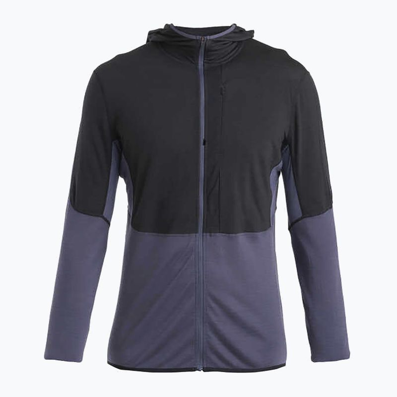 Férfi trekking pulóver icebreaker Merino 200 Realfleece™ Descender black/graphite/cb 6