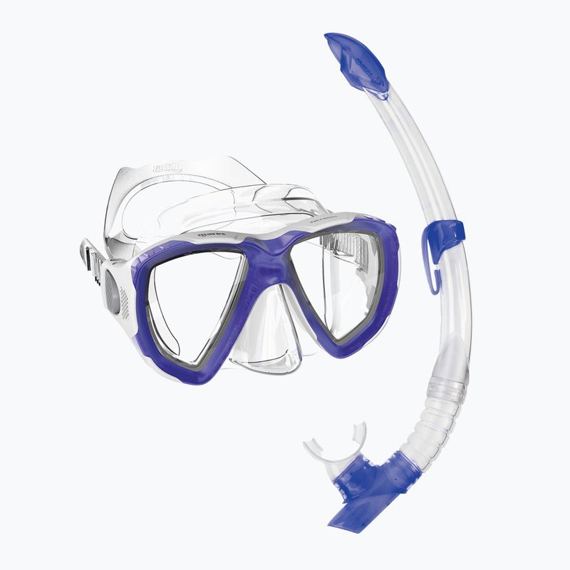 Snorkeling készlet Mares Combo Trygon blue/white/clear