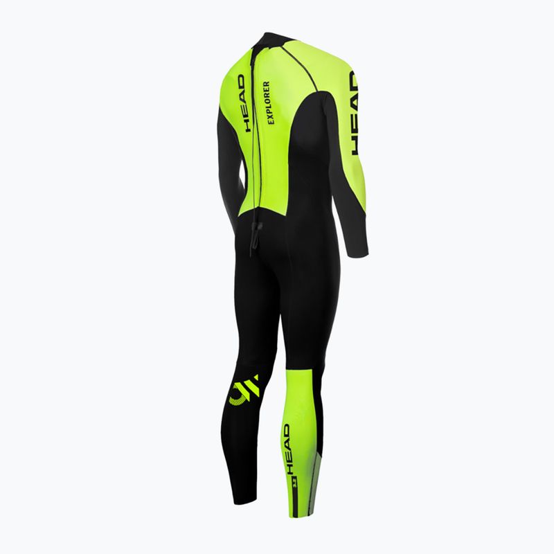 HEAD Head Head Ow Explorer FS 3.2.2 BKLM férfi triatlon búvárruha fekete/sárga 2