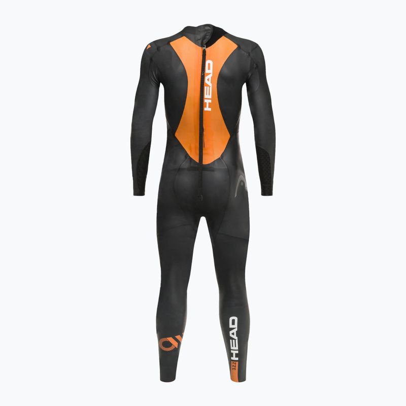 HEAD Ow Shell FS 3.2.2 BKOR férfi triatlon búvárruha fekete/narancs 452653 3